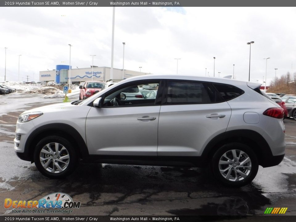 2019 Hyundai Tucson SE AWD Molten Silver / Gray Photo #6