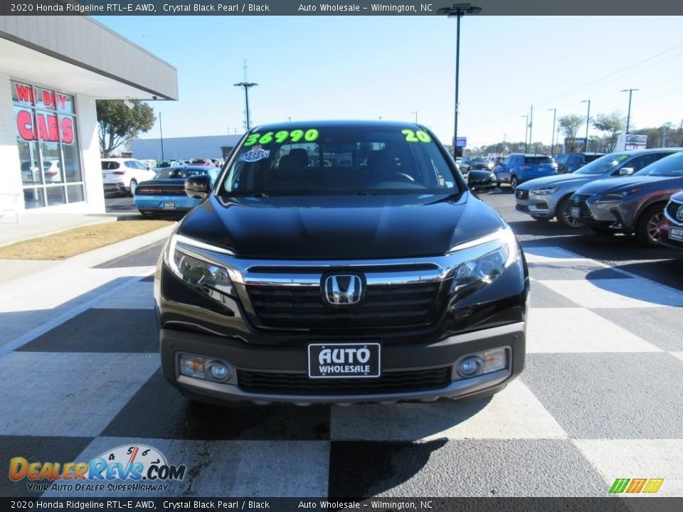 2020 Honda Ridgeline RTL-E AWD Crystal Black Pearl / Black Photo #2
