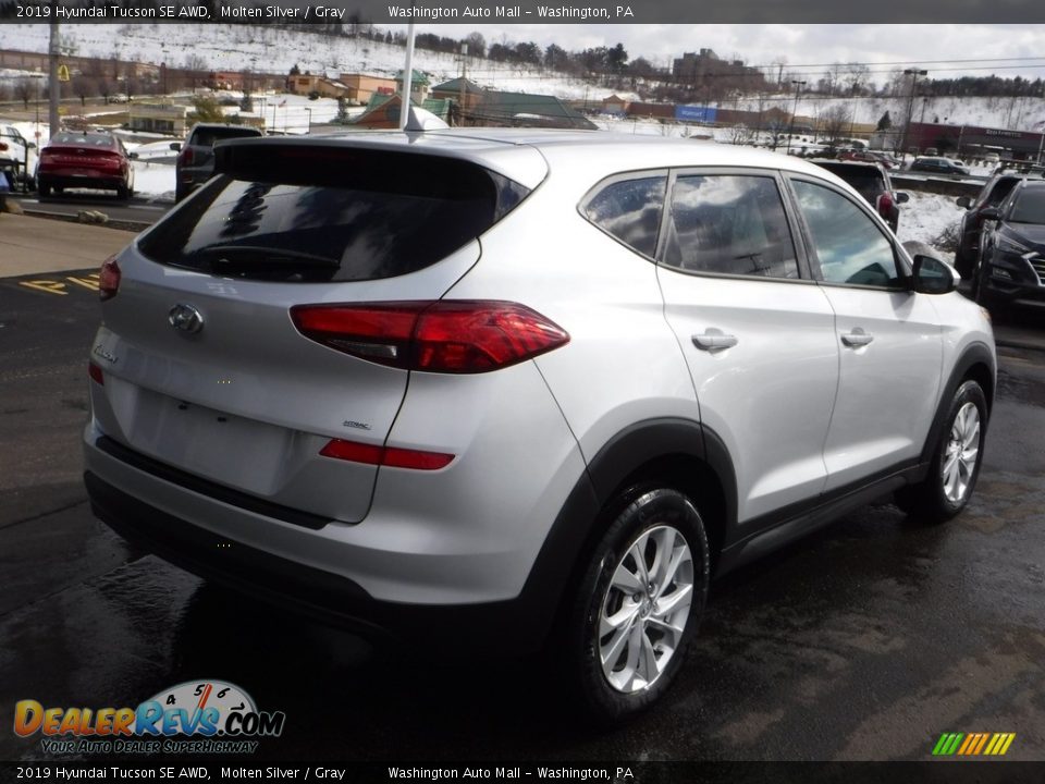 2019 Hyundai Tucson SE AWD Molten Silver / Gray Photo #9