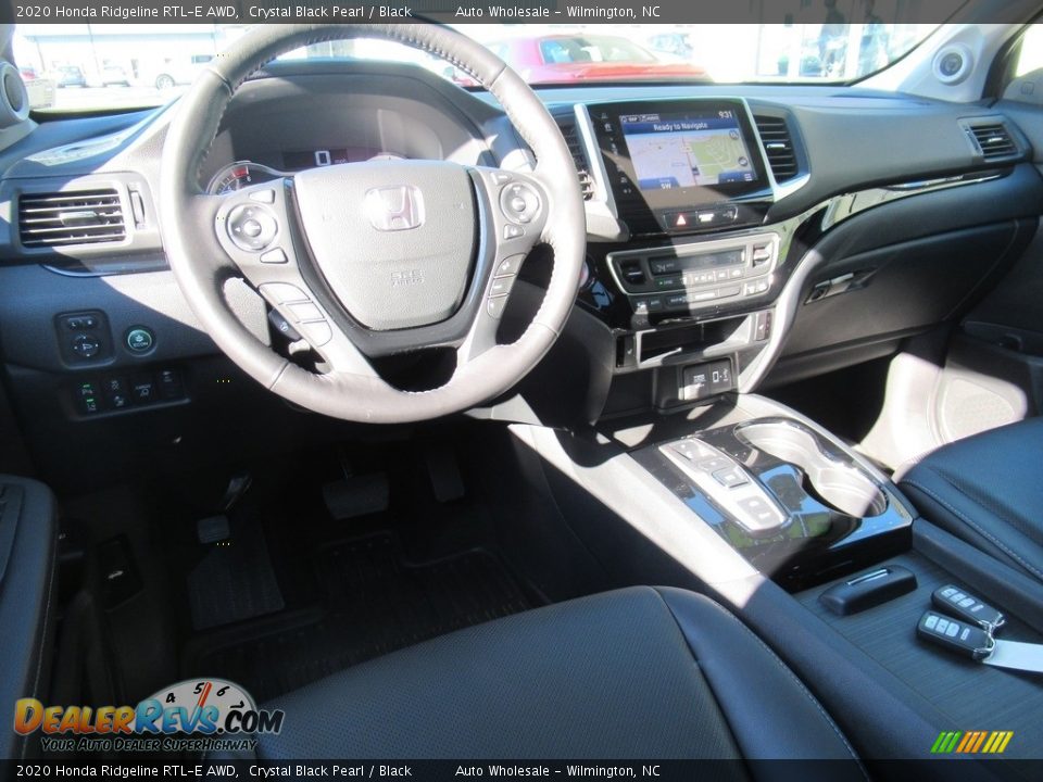 2020 Honda Ridgeline RTL-E AWD Crystal Black Pearl / Black Photo #14
