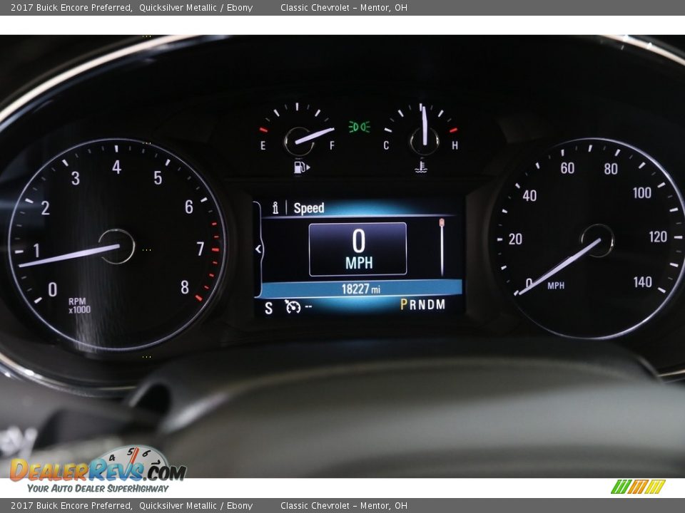 2017 Buick Encore Preferred Quicksilver Metallic / Ebony Photo #8