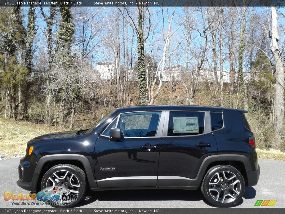 2021 Jeep Renegade Jeepster Black / Black Photo #1