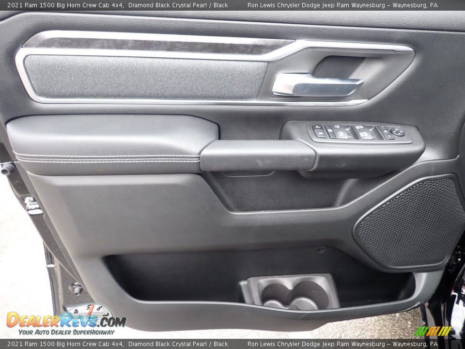 2021 Ram 1500 Big Horn Crew Cab 4x4 Diamond Black Crystal Pearl / Black Photo #16
