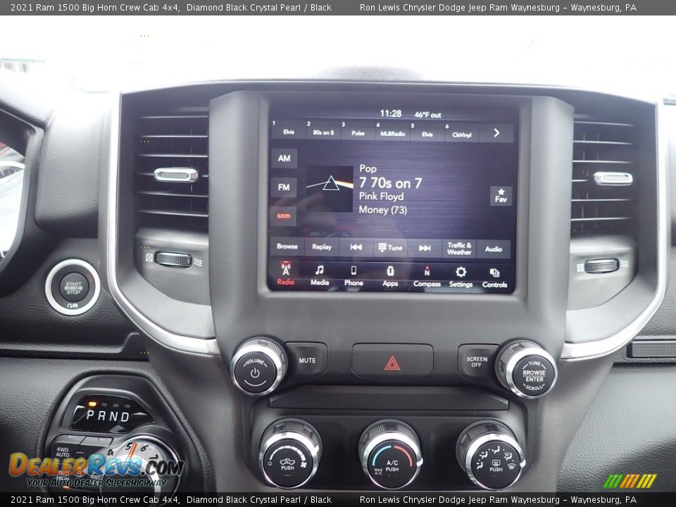 2021 Ram 1500 Big Horn Crew Cab 4x4 Diamond Black Crystal Pearl / Black Photo #18