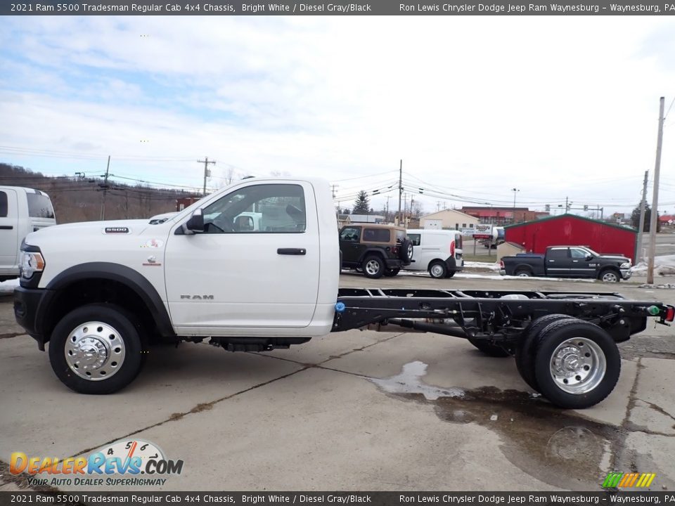 Bright White 2021 Ram 5500 Tradesman Regular Cab 4x4 Chassis Photo #3