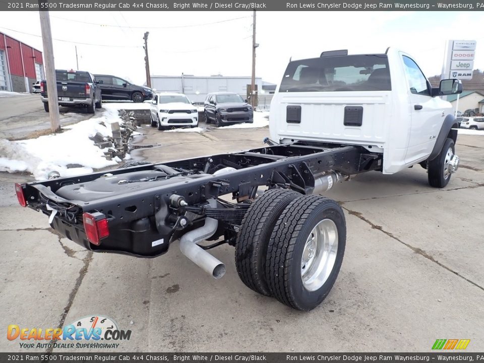 2021 Ram 5500 Tradesman Regular Cab 4x4 Chassis Bright White / Diesel Gray/Black Photo #6