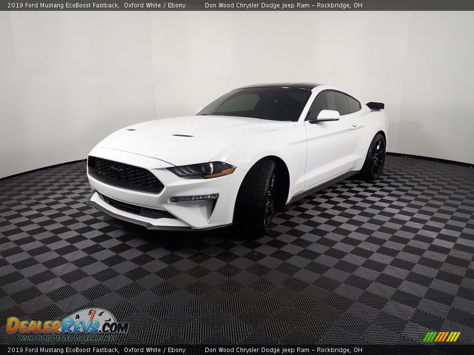 2019 Ford Mustang EcoBoost Fastback Oxford White / Ebony Photo #8