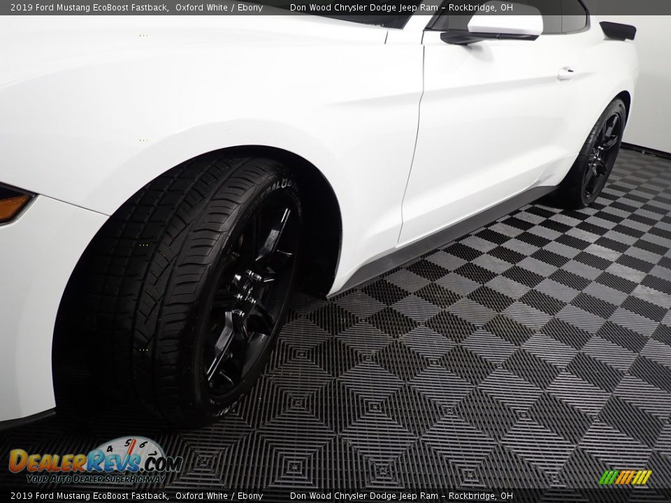 2019 Ford Mustang EcoBoost Fastback Oxford White / Ebony Photo #9