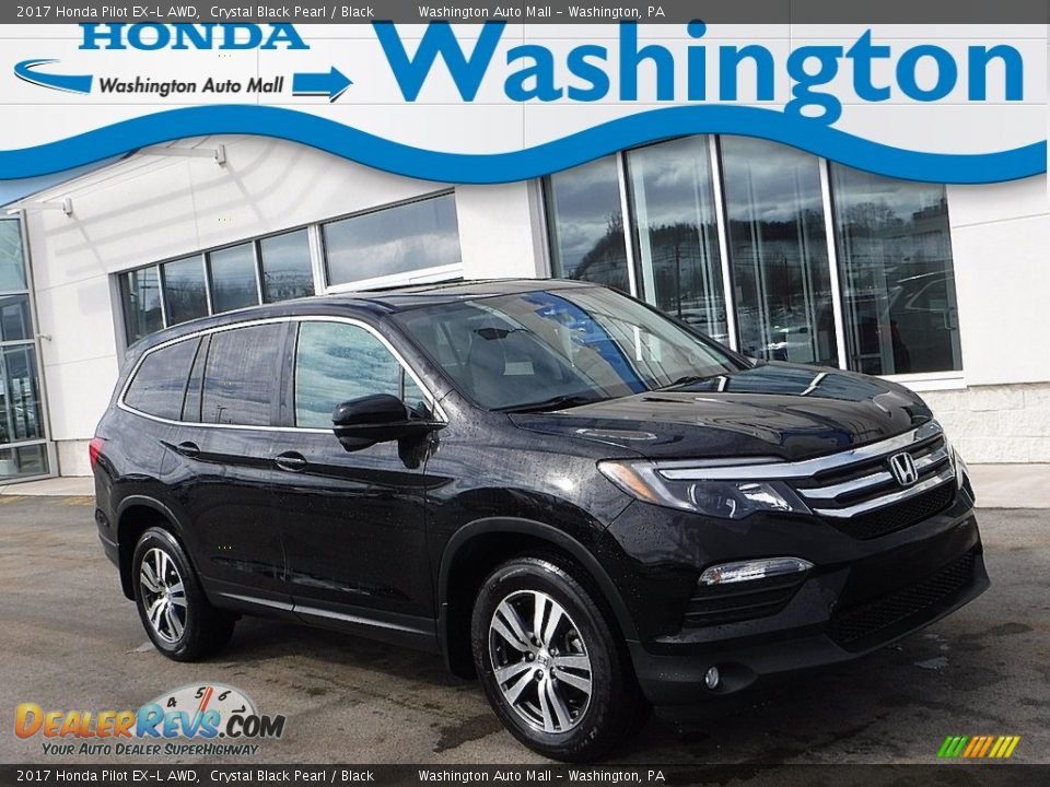 2017 Honda Pilot EX-L AWD Crystal Black Pearl / Black Photo #1