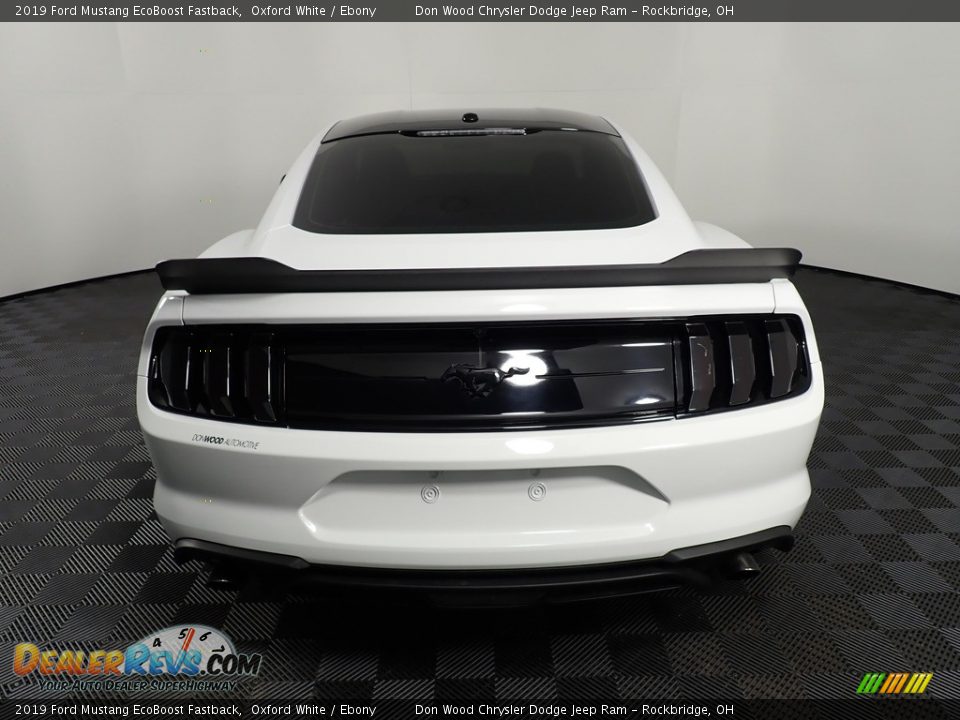 2019 Ford Mustang EcoBoost Fastback Oxford White / Ebony Photo #12