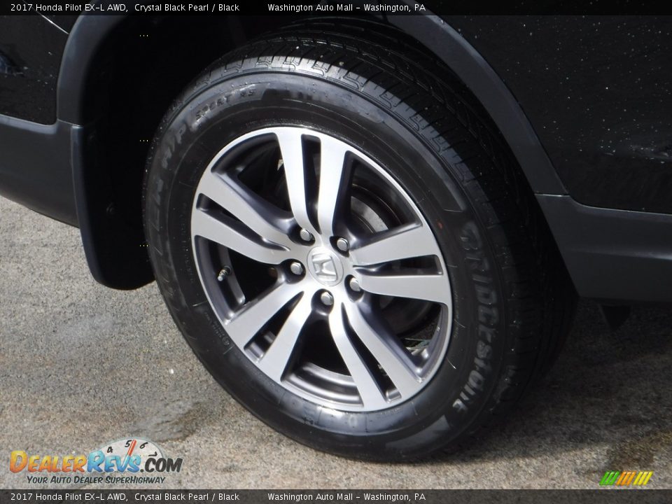 2017 Honda Pilot EX-L AWD Crystal Black Pearl / Black Photo #3