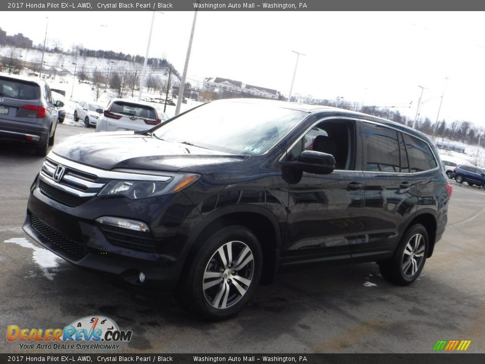 2017 Honda Pilot EX-L AWD Crystal Black Pearl / Black Photo #6