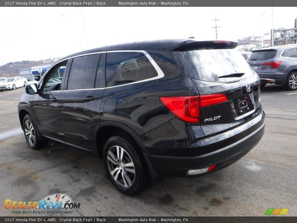 2017 Honda Pilot EX-L AWD Crystal Black Pearl / Black Photo #8