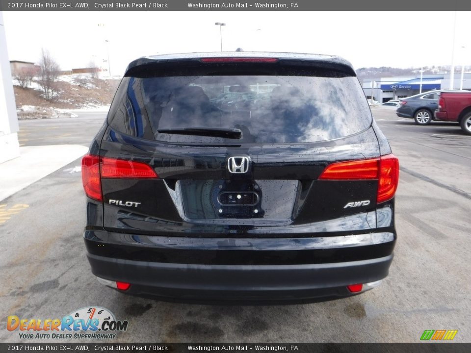2017 Honda Pilot EX-L AWD Crystal Black Pearl / Black Photo #9