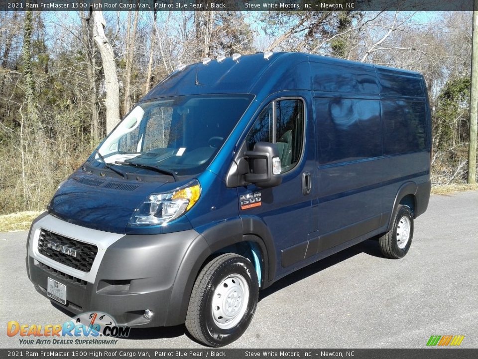 2021 Ram ProMaster 1500 High Roof Cargo Van Patriot Blue Pearl / Black Photo #2