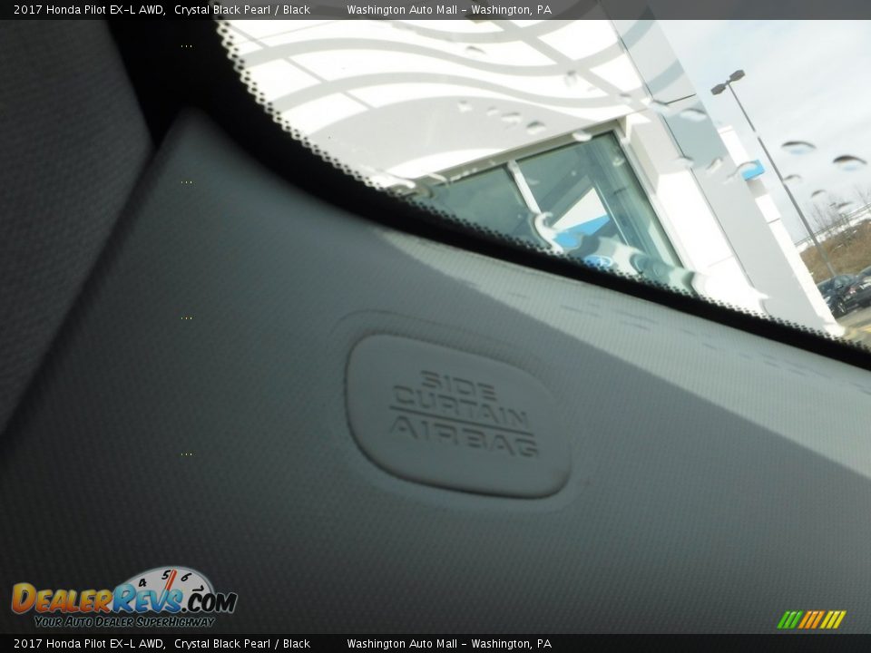 2017 Honda Pilot EX-L AWD Crystal Black Pearl / Black Photo #18