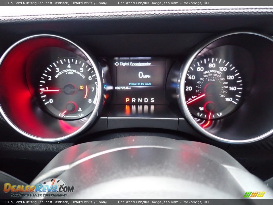 2019 Ford Mustang EcoBoost Fastback Oxford White / Ebony Photo #27