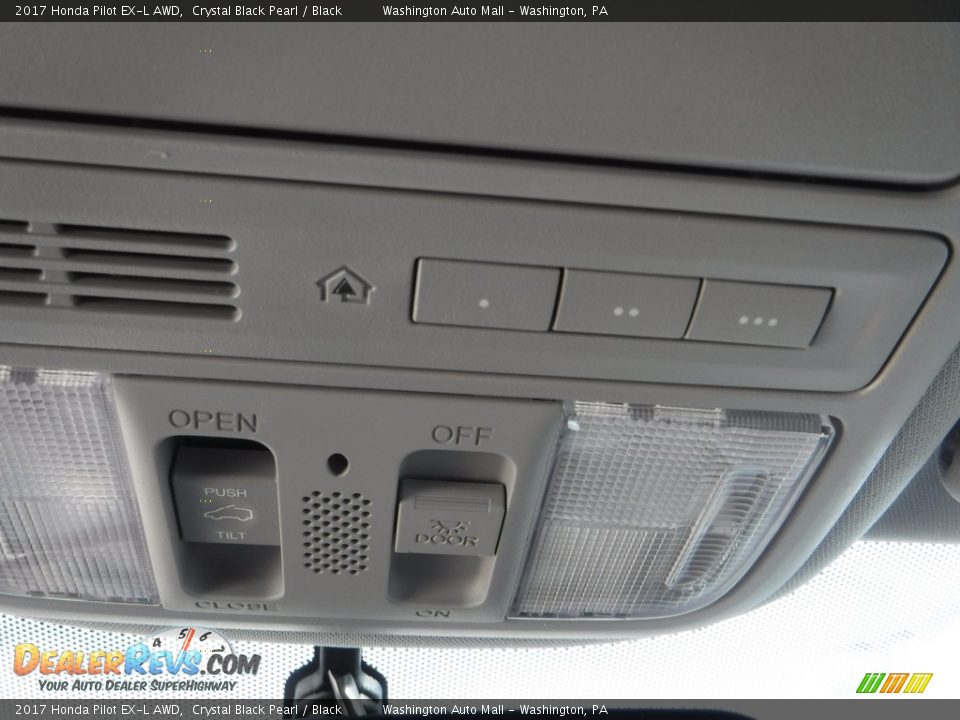 2017 Honda Pilot EX-L AWD Crystal Black Pearl / Black Photo #19