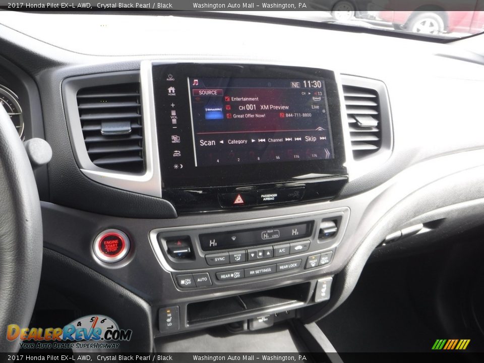 2017 Honda Pilot EX-L AWD Crystal Black Pearl / Black Photo #22