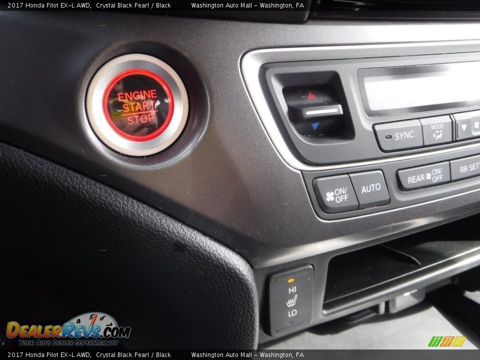 2017 Honda Pilot EX-L AWD Crystal Black Pearl / Black Photo #23