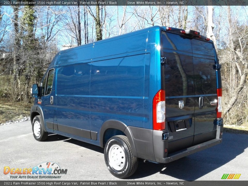 2021 Ram ProMaster 1500 High Roof Cargo Van Patriot Blue Pearl / Black Photo #8