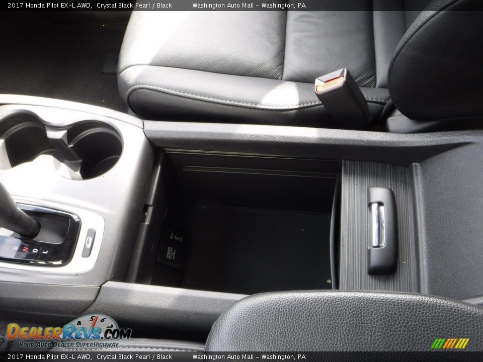 2017 Honda Pilot EX-L AWD Crystal Black Pearl / Black Photo #28