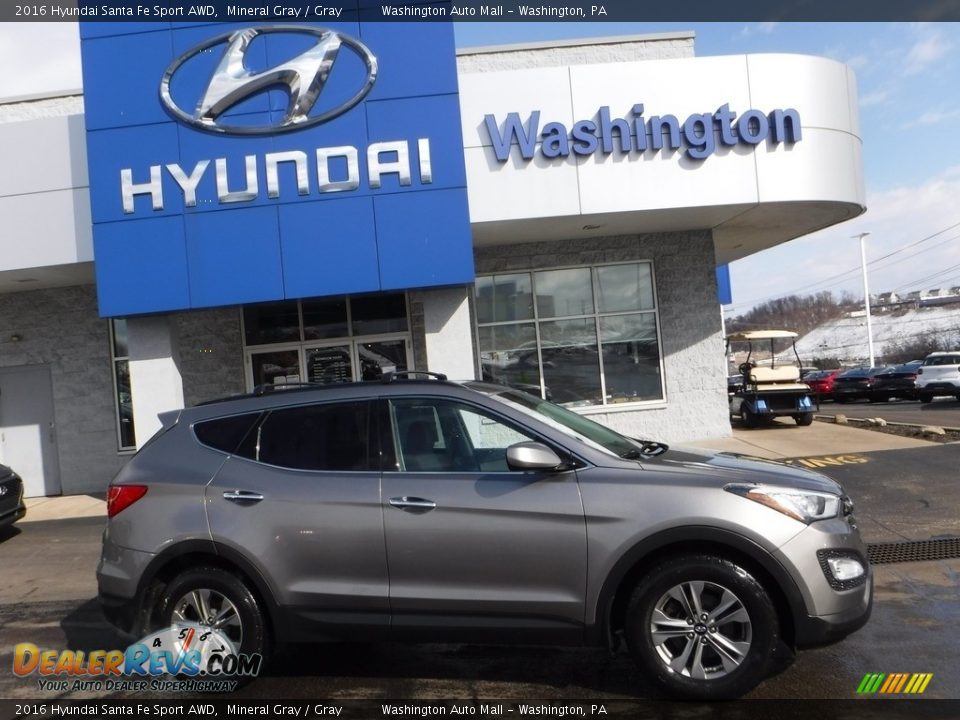 2016 Hyundai Santa Fe Sport AWD Mineral Gray / Gray Photo #2