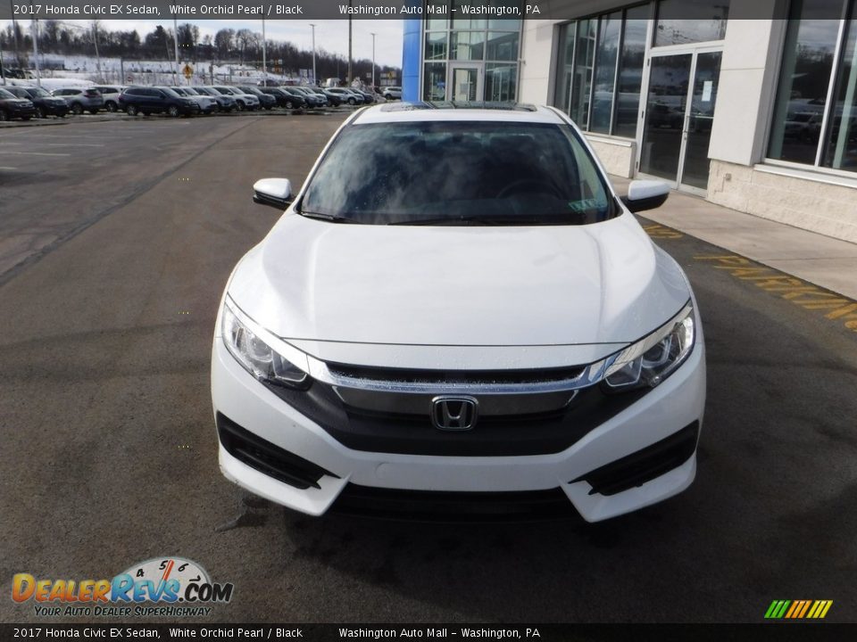 2017 Honda Civic EX Sedan White Orchid Pearl / Black Photo #5