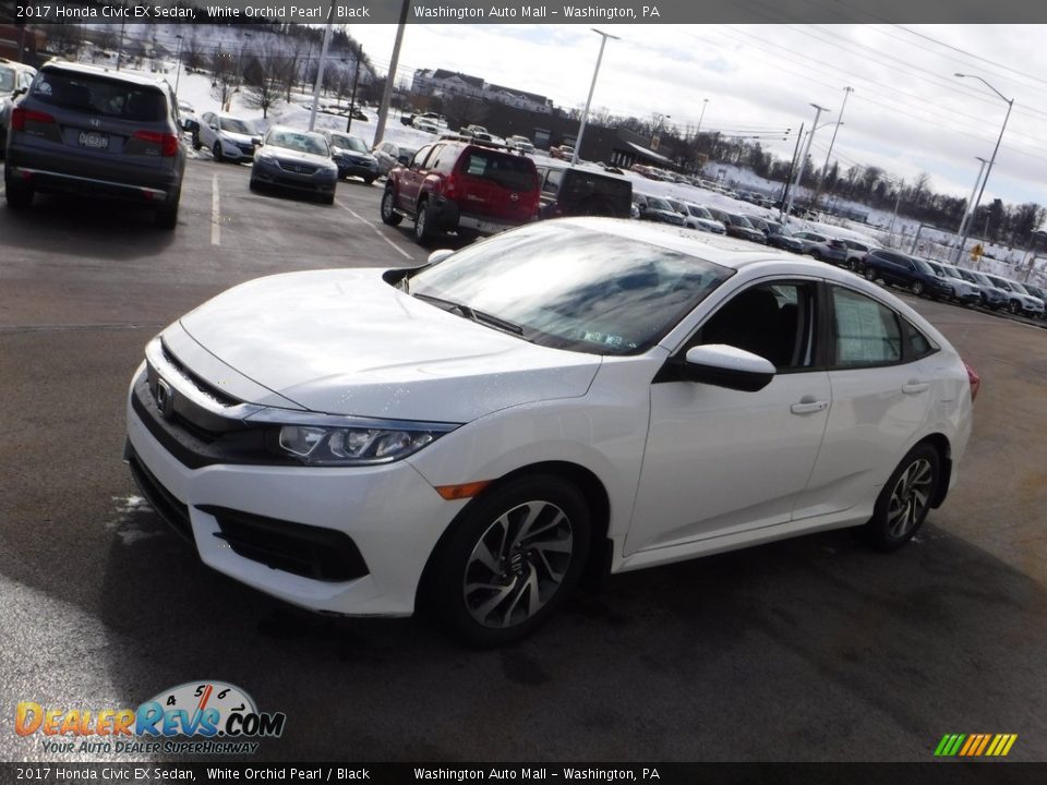 2017 Honda Civic EX Sedan White Orchid Pearl / Black Photo #6