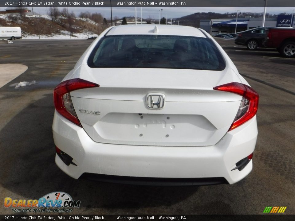 2017 Honda Civic EX Sedan White Orchid Pearl / Black Photo #9