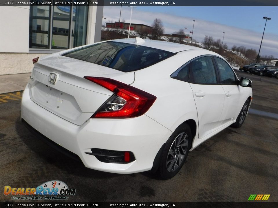 2017 Honda Civic EX Sedan White Orchid Pearl / Black Photo #10