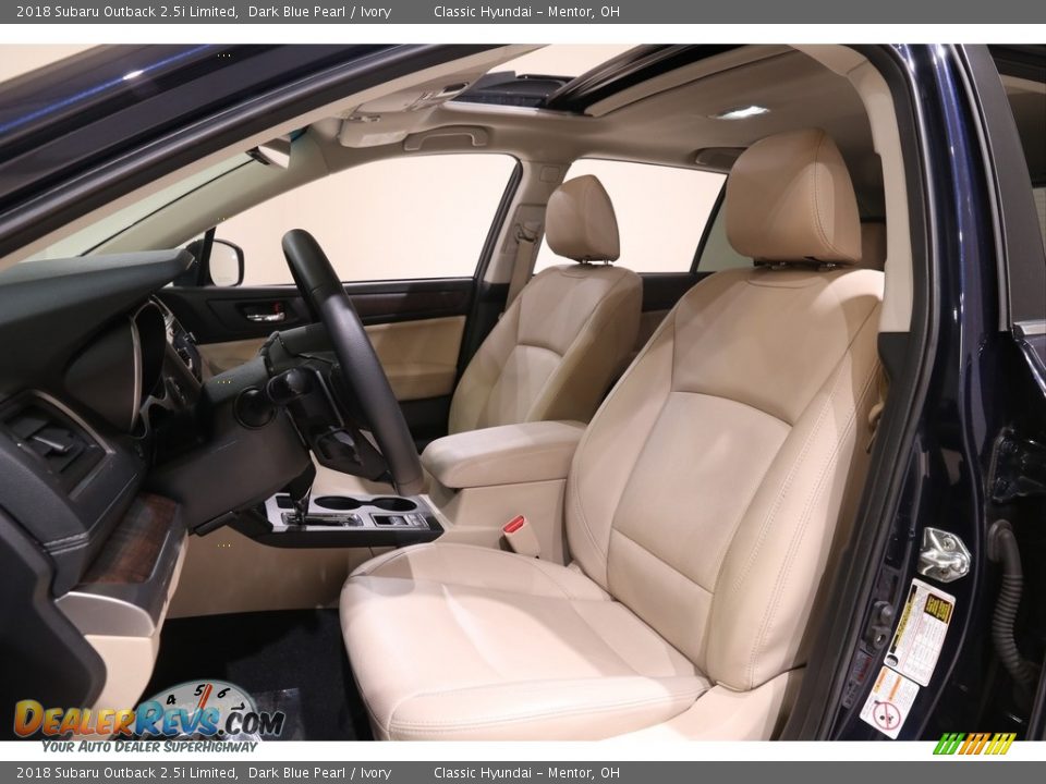 2018 Subaru Outback 2.5i Limited Dark Blue Pearl / Ivory Photo #5