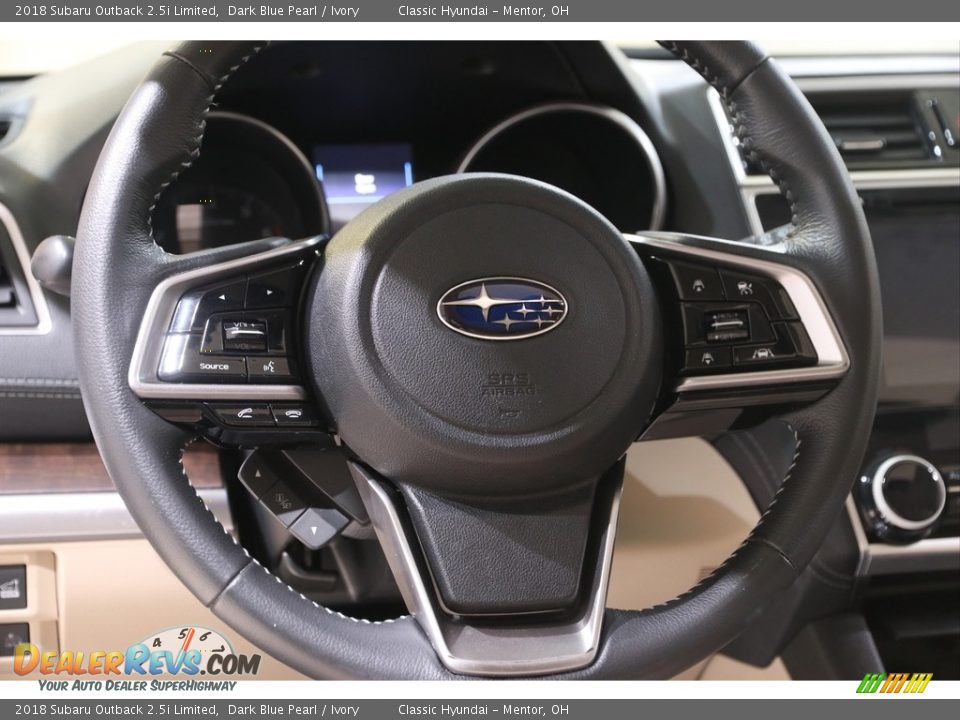 2018 Subaru Outback 2.5i Limited Dark Blue Pearl / Ivory Photo #7