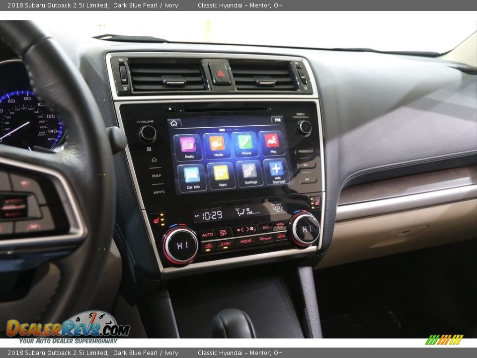 2018 Subaru Outback 2.5i Limited Dark Blue Pearl / Ivory Photo #9