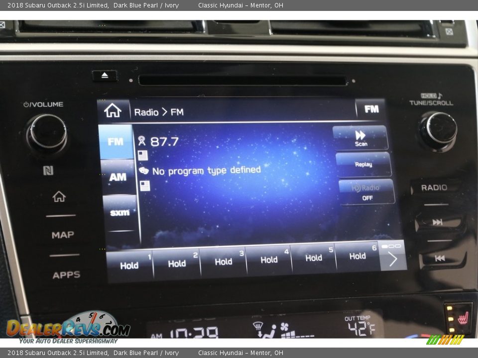 2018 Subaru Outback 2.5i Limited Dark Blue Pearl / Ivory Photo #10