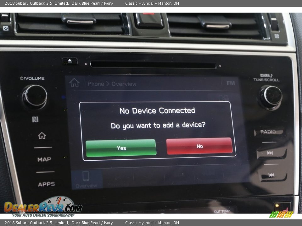 2018 Subaru Outback 2.5i Limited Dark Blue Pearl / Ivory Photo #11