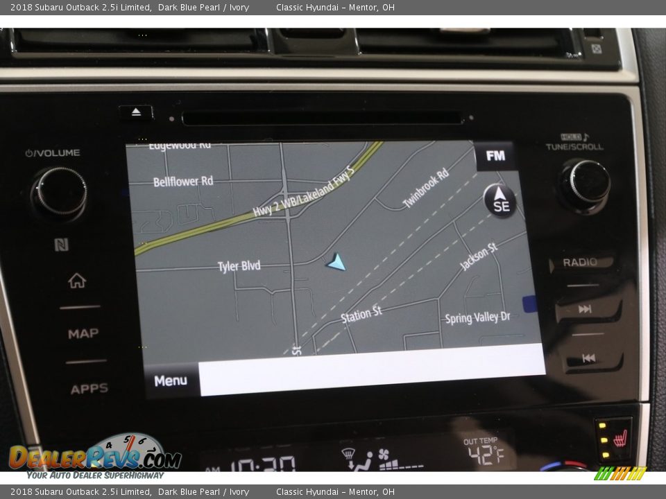 2018 Subaru Outback 2.5i Limited Dark Blue Pearl / Ivory Photo #12