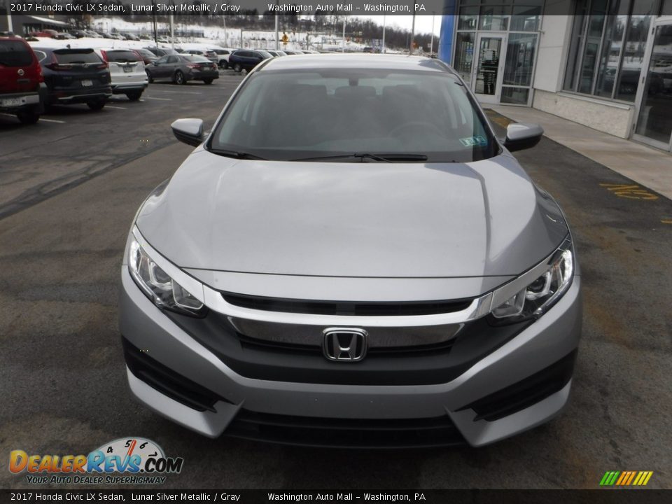 2017 Honda Civic LX Sedan Lunar Silver Metallic / Gray Photo #3