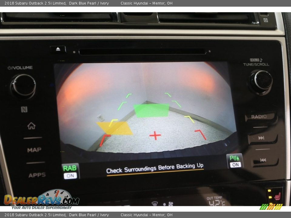 2018 Subaru Outback 2.5i Limited Dark Blue Pearl / Ivory Photo #13