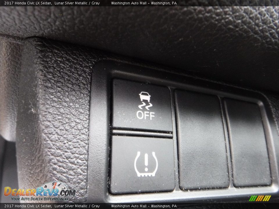 2017 Honda Civic LX Sedan Lunar Silver Metallic / Gray Photo #12
