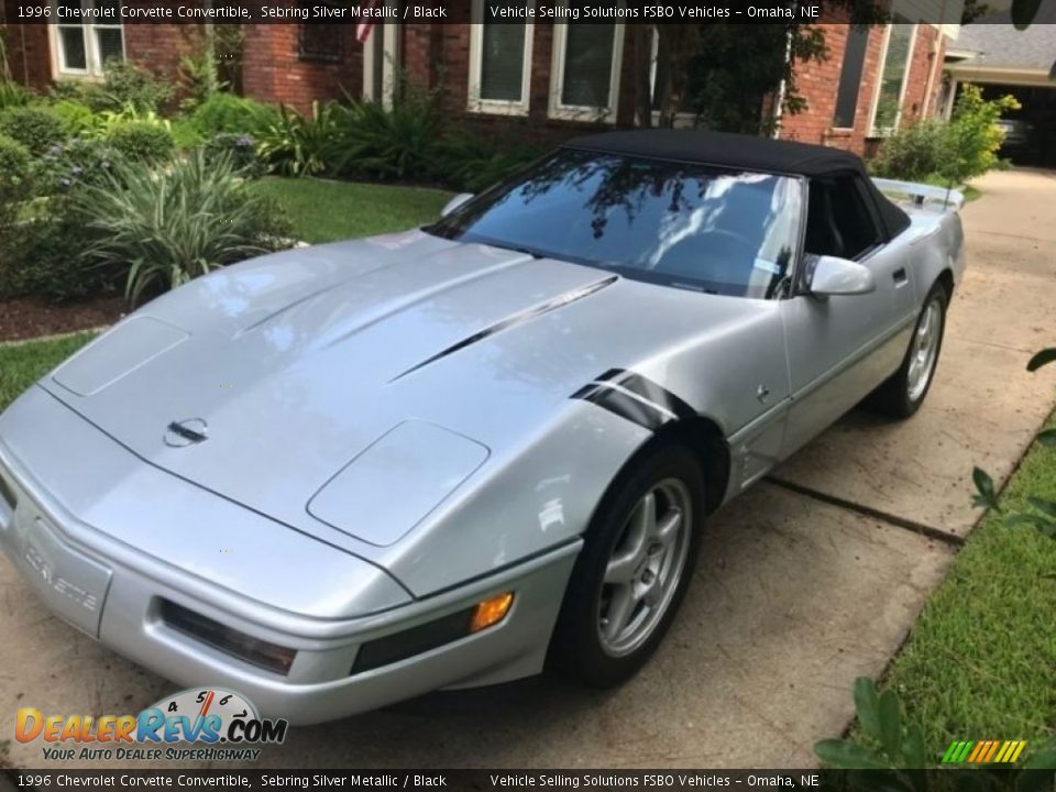 1996 Chevrolet Corvette Convertible Sebring Silver Metallic / Black Photo #1