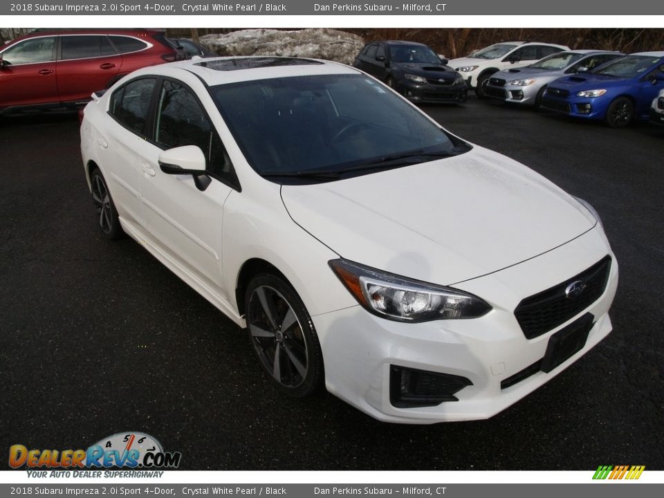 2018 Subaru Impreza 2.0i Sport 4-Door Crystal White Pearl / Black Photo #3
