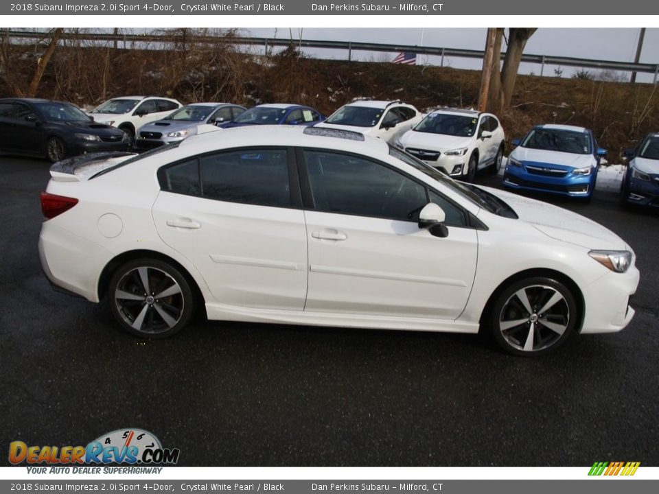 2018 Subaru Impreza 2.0i Sport 4-Door Crystal White Pearl / Black Photo #4