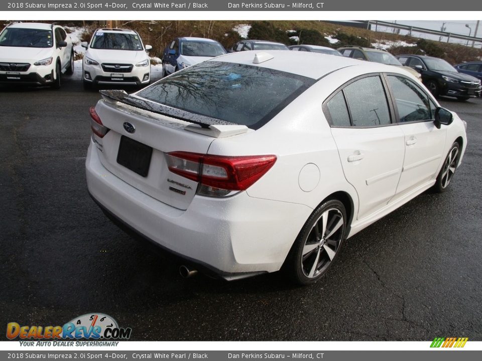 2018 Subaru Impreza 2.0i Sport 4-Door Crystal White Pearl / Black Photo #5