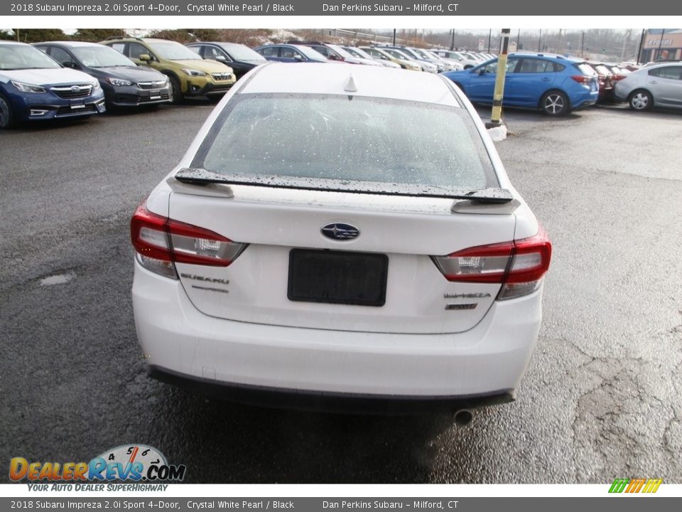 2018 Subaru Impreza 2.0i Sport 4-Door Crystal White Pearl / Black Photo #6