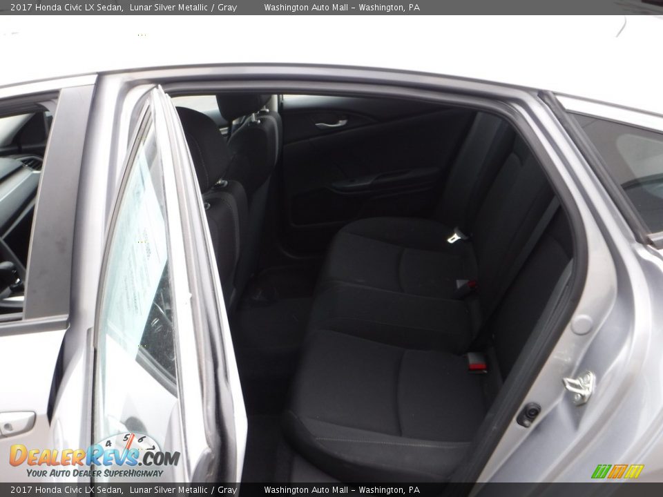 2017 Honda Civic LX Sedan Lunar Silver Metallic / Gray Photo #20