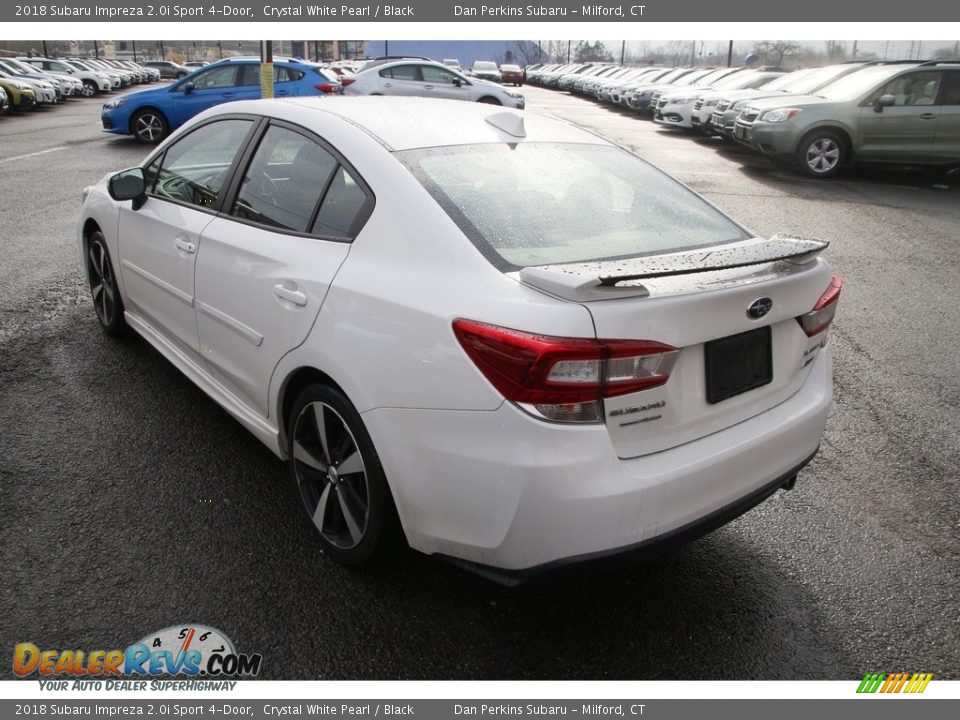 2018 Subaru Impreza 2.0i Sport 4-Door Crystal White Pearl / Black Photo #7