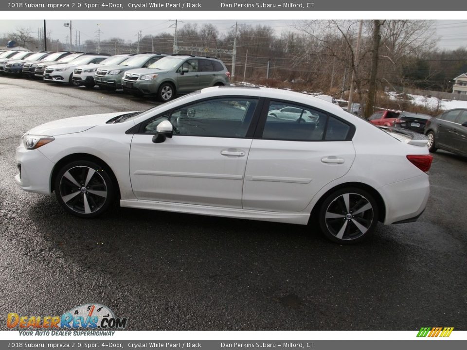 2018 Subaru Impreza 2.0i Sport 4-Door Crystal White Pearl / Black Photo #8