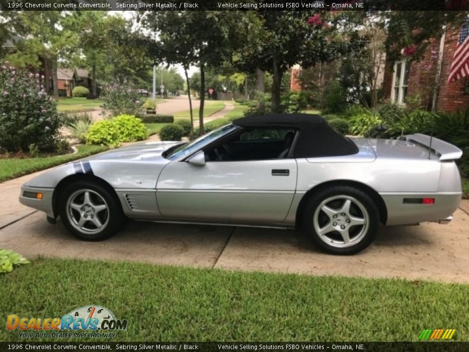 1996 Chevrolet Corvette Convertible Sebring Silver Metallic / Black Photo #6