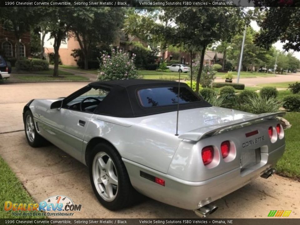 1996 Chevrolet Corvette Convertible Sebring Silver Metallic / Black Photo #7